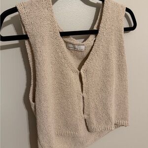Zenana Outfitters Cream Vest